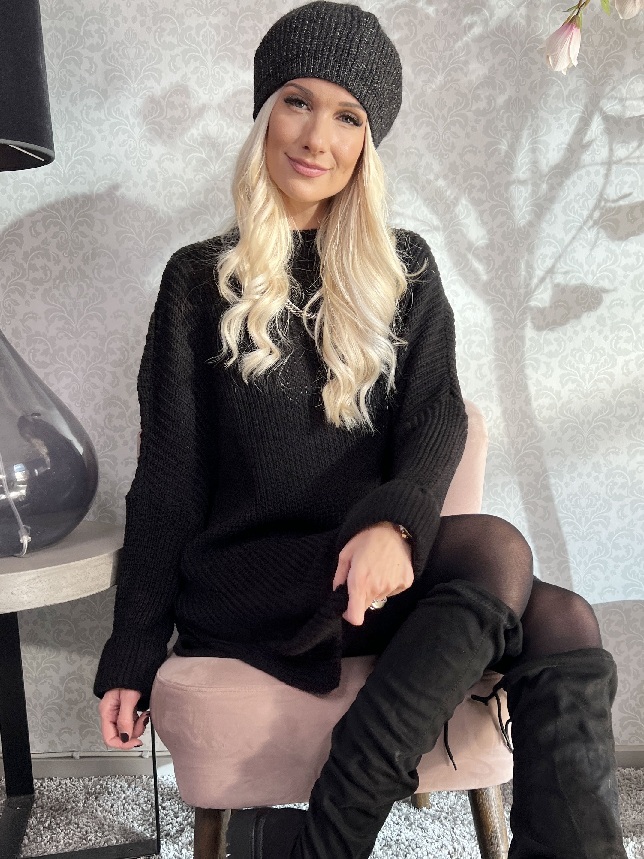 Serafina - Oversize strik med slids